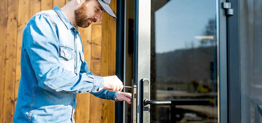 Frameless Glass Storefront Door Locks Replacement in Arcata, CA